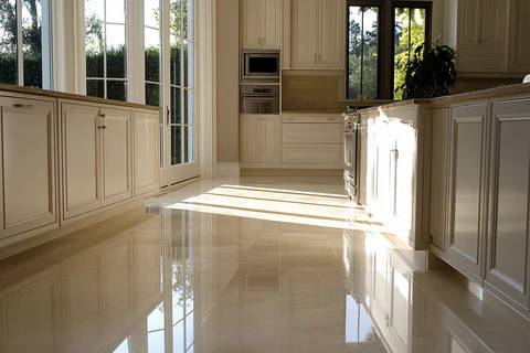 Polished Stone Tile Kitchen Floors: The Look That Lasts Decades